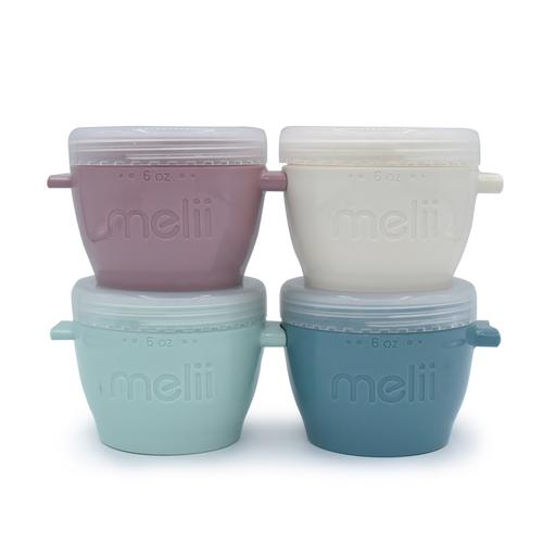 Set 4 recipiente silicon Melii Luxe, 4x177 ml