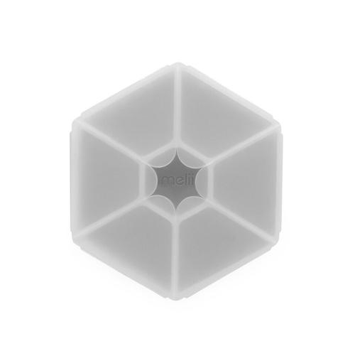 Cutie snack hexagon Melii, 6 compartmente, Gri
