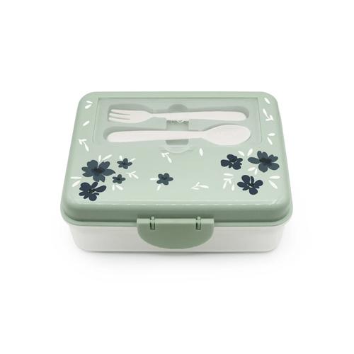 Cutie pranz Bento Melii, 2 niveluri, compartimente multiple, 20x16.5x8.5cm