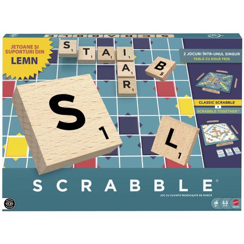 Joc Mattel Games - Scrabble, 2-4 jucatori, +8 ani, lb. romana