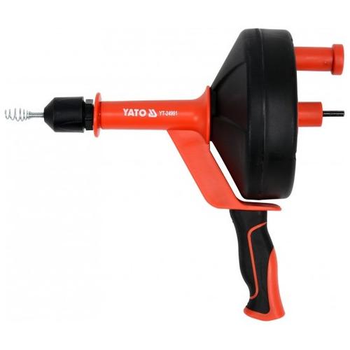 Spirala cu tambur pentru canalizare Yato YT-24991, diametru 6mm, lungime 7.6m