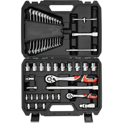 Set chei Yato YT-38742 41 bucati, otel CrV, cutie de transport