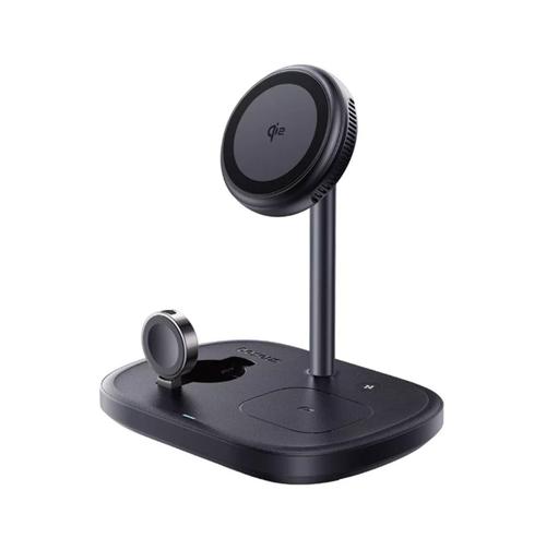 Incarcator wireless Baseus EnerFill FS41 3-in-1, 22.5W, TEC Cooling, Negru (incarcator 45W si cablu USB-C 1m inclus) (Negru)