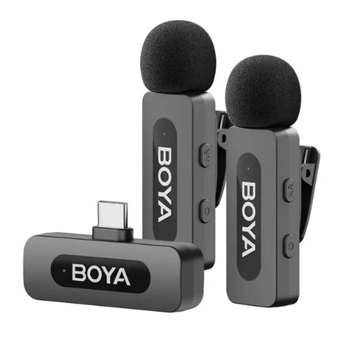 BY-V20 V2.0 Sistem Microfon Wireless 2TX + 1RX USB-C