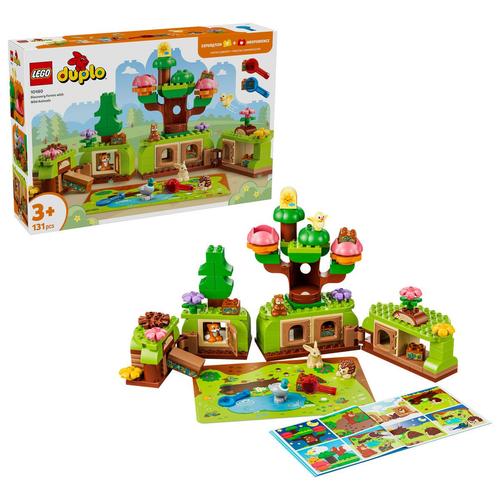 LEGO® DUPLO Padurea descoperirilor cu animale salbatice 10480, 131 de piese