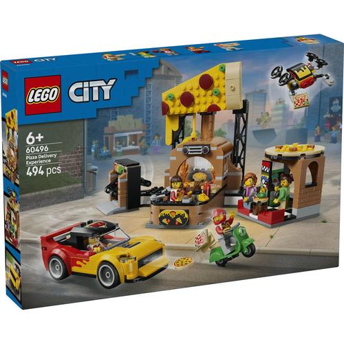 LEGO® City Experienta livrarii de pizza cu vehicule 60496, 494 de piese