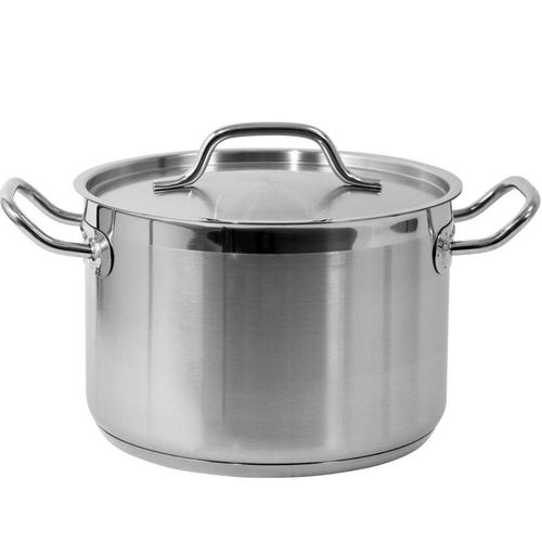 Oala cu capac de uz profesional Yato Gastro 24x16 cm YG-00023, Inox alimentar, 7.2 l (Gri)