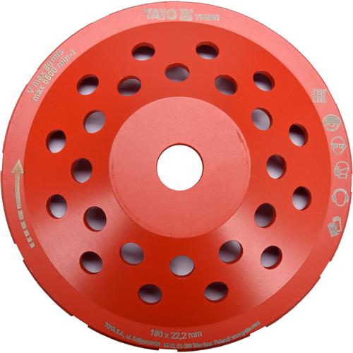 Disc Cupa Diamantat YATO  YT-60323, 180mm, M14