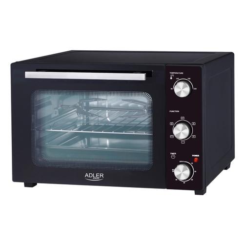 Cuptor electric Adler AD 6025, 35 L, Timer, 1500 W, Ajustare temperatura 90-230 C, 5 moduri coacere (Negru)