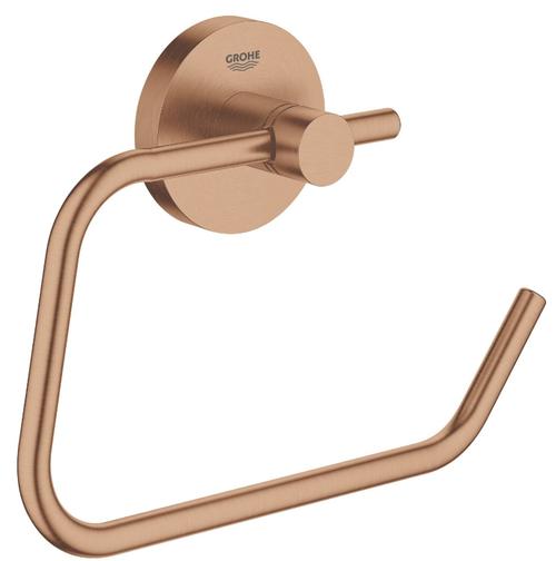 Suport hartie igienica Grohe Essentials 40689DL1, 1 rola, fixare ascunsa, mat, Cupru