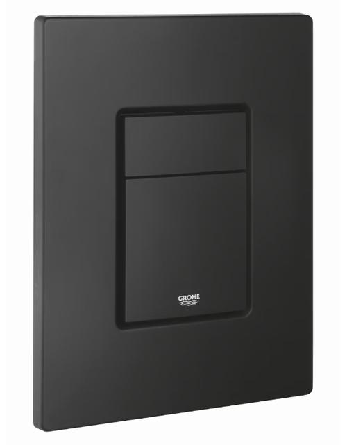 Clapeta actionare Grohe Even 38966KF0, verticala, dubla, 156 x 197 mm, ABS, mat, Negru