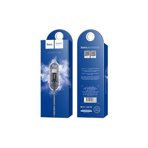 Cablu Date si Incarcare USB la USB Type C HOCO X14, 1.7A, 18 W 2m, Negru