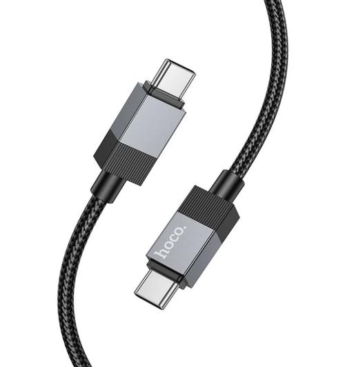 Cablu Date si Incarcare USB-C - USB-C HOCO X110, 60W, 1m, Negru