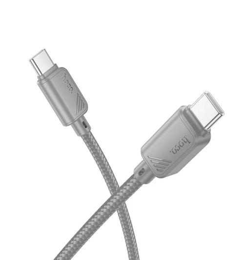 Cablu Date si Incarcare USB-C - USB-C HOCO X113, 60W, 1m, Gri