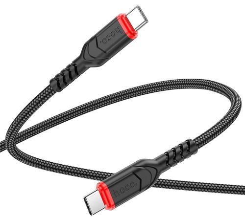 Cablu Date si Incarcare USB-C - USB-C HOCO X59, 60W, 3m, Negru