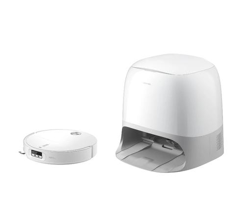 Aspirator robot Roborock Qrevo Curv 2 ProX, cu spalare la 100°C, 25 000 Pa, subtire de 7.98 cm, Recunoastere reactiva a obstacolelor cu AI, Autocuratare, Sasiu AdaptiLift imbunatatit, Detectare inteligenta a murdariei (Alb)