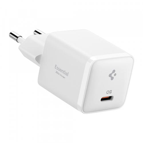 Incarcator Retea Spigen EE301EU Essential, 30W, 3A, 1 x USB-C, ACH09492 (Alb)