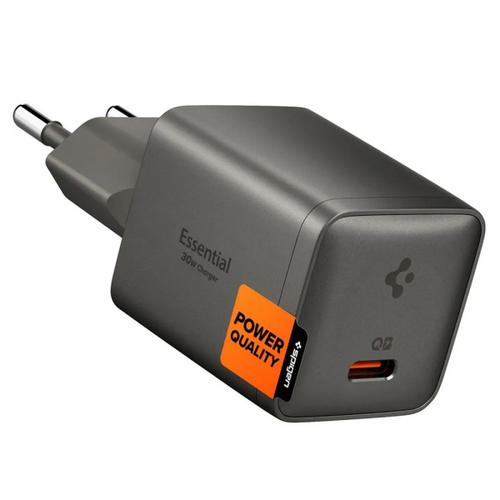 Incarcator Retea Spigen EE301EU Essential, 30W, 3A, 1 x USB-C, ACH10447 (Gri)