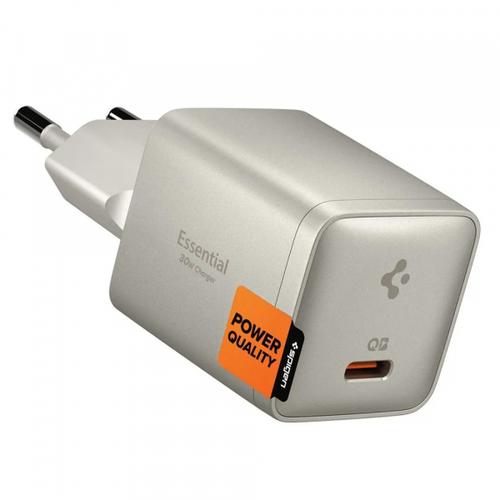 Incarcator Retea Spigen EE301EU Essential, 30W, 3A, 1 x USB-C, ACH10448, Gri