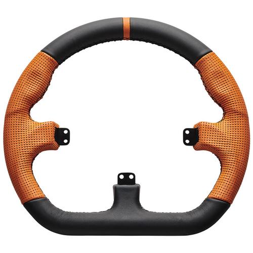 Husa volan Asetek SimSports GT, Closed D (Negru/Portocaliu)