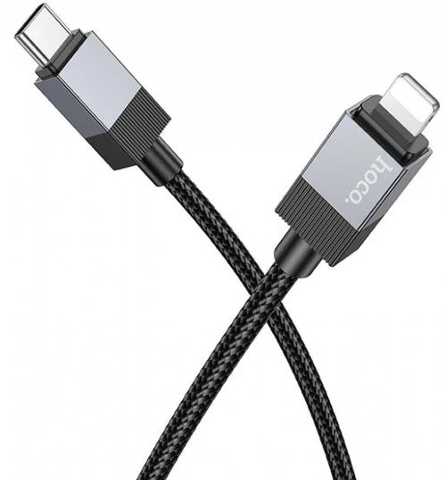 Cablu Date si Incarcare USB-C - Lightning HOCO X110, 27W, 1m, Negru