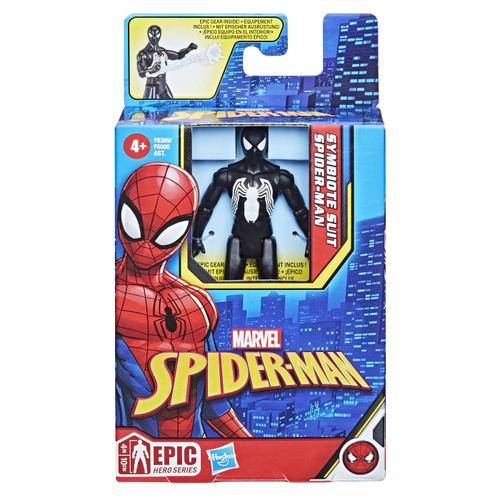 Figurina Spider-Man Epic Hero - Spider-Man cu costum Symbiote,10 cm