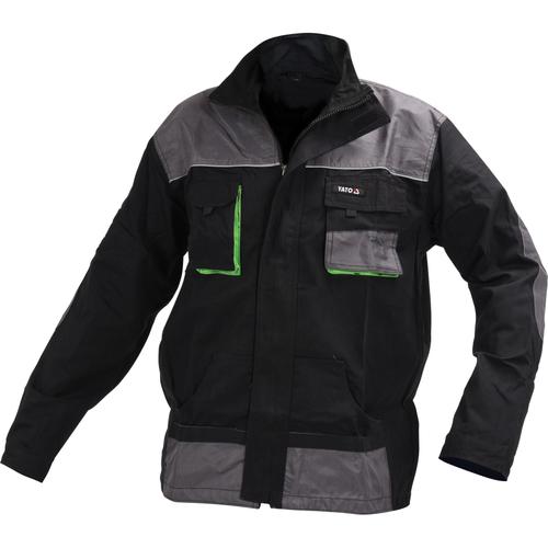 Jacheta de lucru Yato, Bumbac, Negru/Gri, L-XL
