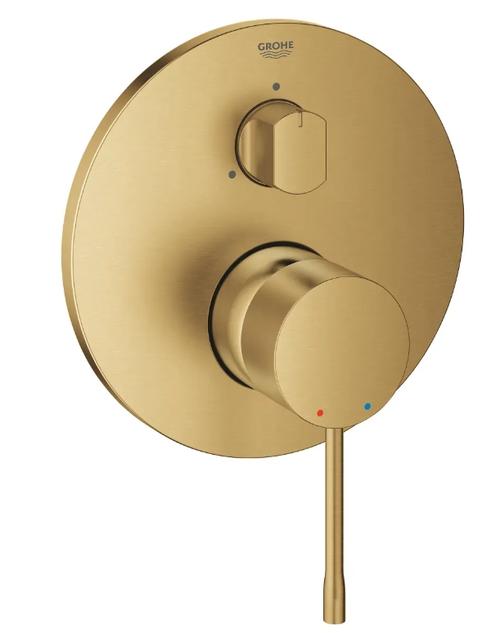 Baterie incastrata pentru 3 consumatori Grohe Essence 24092GN1, Auriu