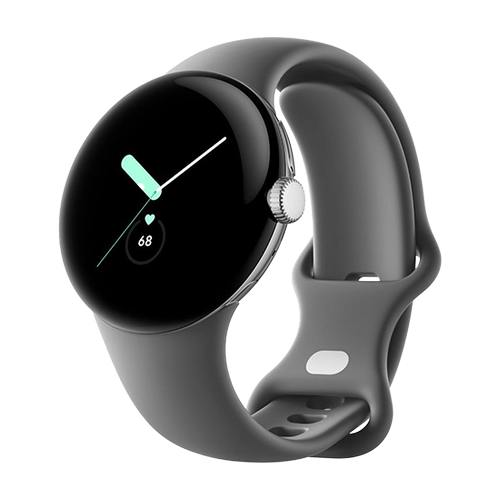 Smartwatch Google Pixel Watch LTE, Procesor Exynos 9110, Display AMOLED 1.2inch, 2GB RAM, 32GB Flash, Bluetooth, Wi-Fi, GPS, NFC, Rezistent la apa, 4G Android (Gri/Argintiu)
