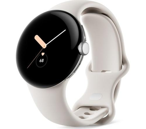 Smartwatch Google Pixel Watch LTE, 41mm, Procesor Exynos 9110, Display AMOLED 1.2inch, 2GB RAM, 32GB Flash, Bluetooth, Wi-Fi, GPS, NFC, Rezistent la apa, 4G Android (Bej)