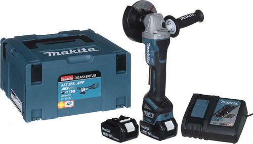 Polizor unghiular Makita DGA518RTJU, 125 mm, 18V, 2x5,0Ah Li-Ion, motor fara perii, in valiza