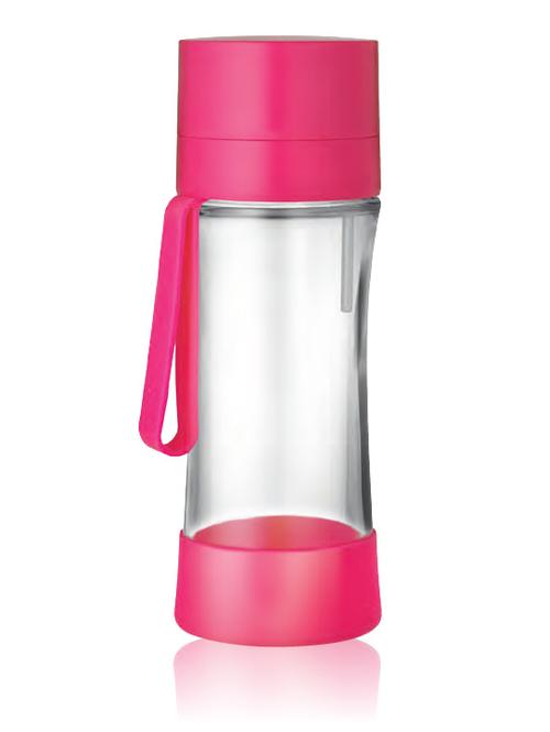 Sticla filtranta Sport myLaica, 0,50 litri, portabila, Roz