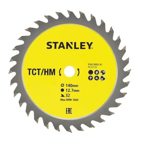 Disc fierastrau circular pentru lemn Stanley STA13005-XJ, 140 mm, 32 dinti (Galben)