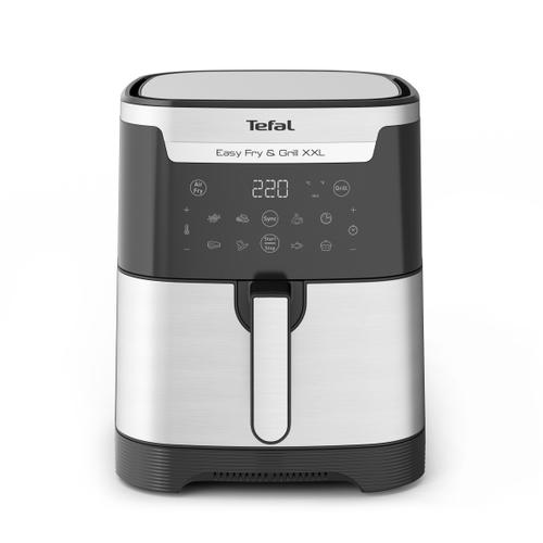 Friteuza cu aer cald Tefal Easy Fry XXL Flexcook EY801D15, 1.5 kg, 6.5 l, 1830 W, 8 programe (Negru/Argintiu)