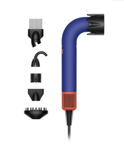 Uscator de par profesional Dyson Supersonic r™ HD18, 1700 W, 3 viteze, 4 setari caldura (Albastru/Topaz)