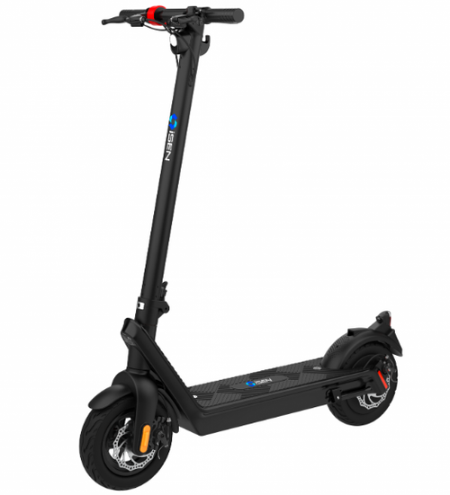 Trotineta electrica pliabila iSEN X9 Pro, roti 10inch, motor 1100W, autonomie 50km,  viteza  40km/h, baterie detasabila 48V 15.6A (Negru)
