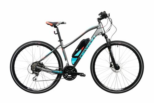 Bicicleta Electrica Corwin 28162, roti  28inch,  cadru 450mm, 9 viteze, motor 250W, autonomie 60km, acumulator16.75 Ah (Gri)