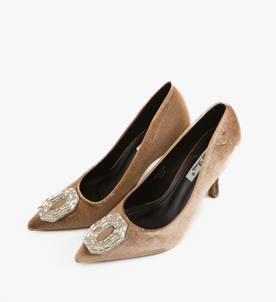 Pantofi dama Kreb Bej
