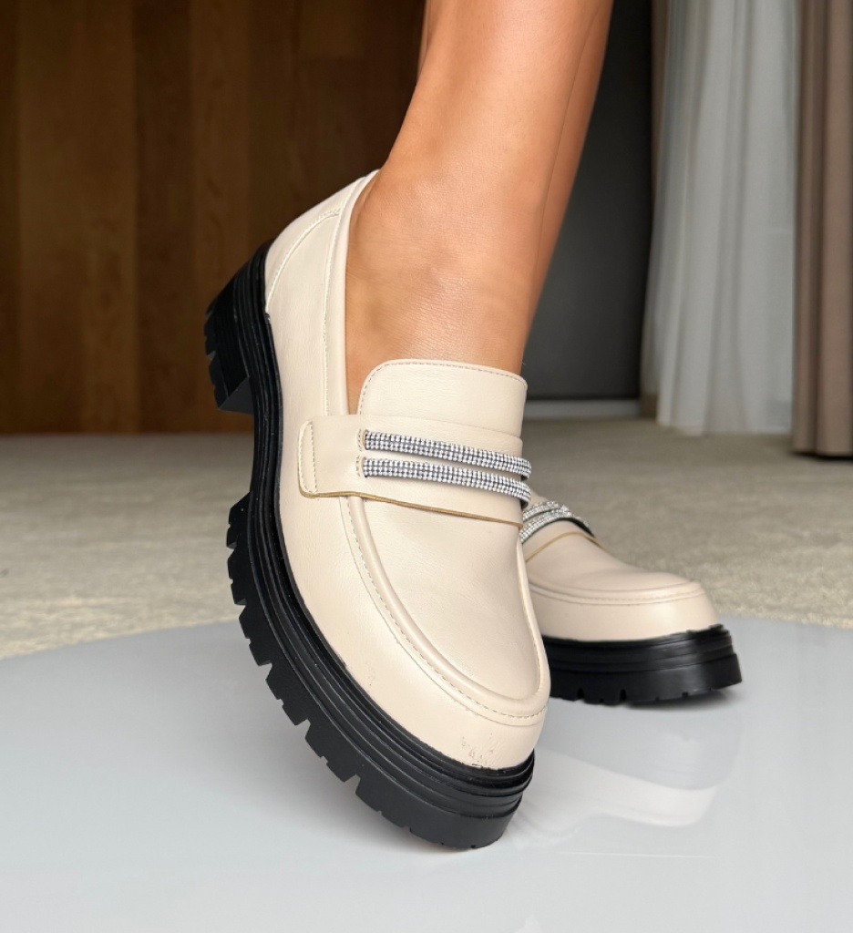 Pantofi casual dama Uster Bej