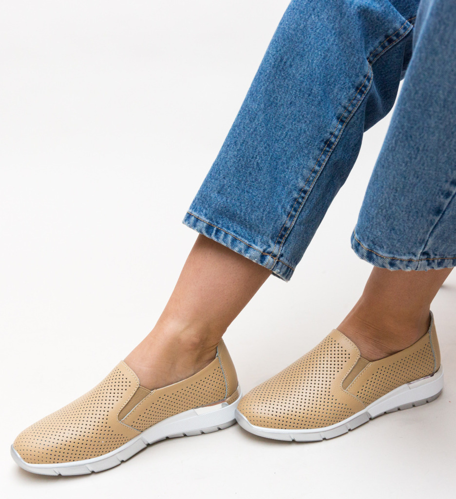 Pantofi Casual Pufine Bej