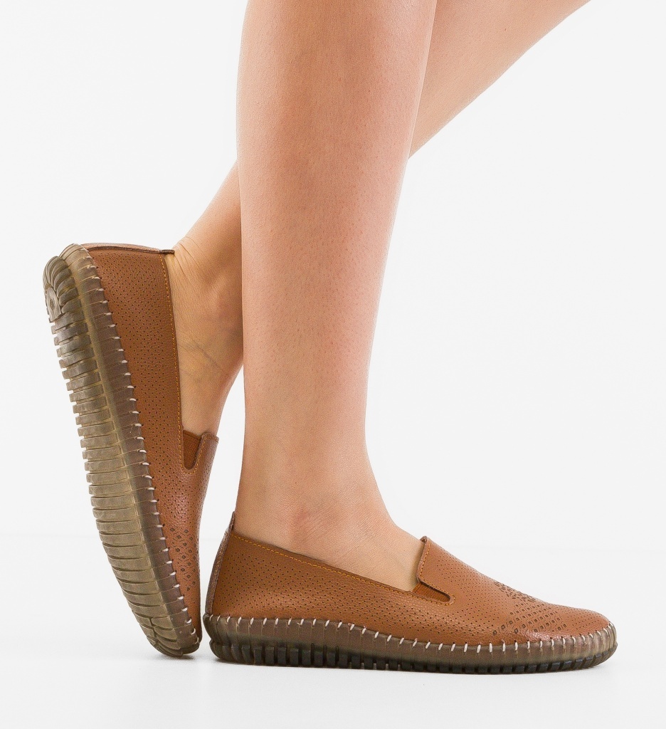 Pantofi Casual Zakrey Camel