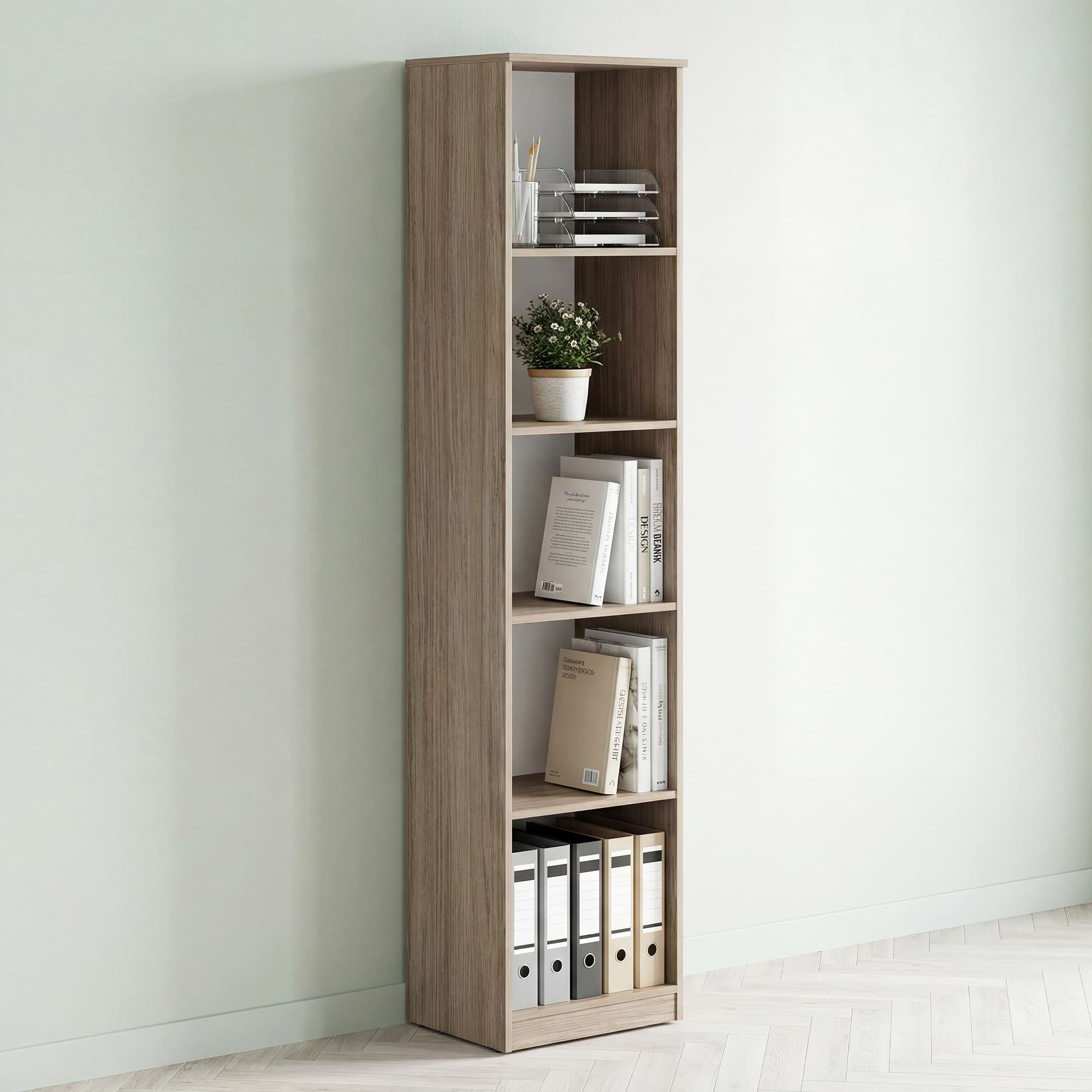 Biblioraft LINEA 45, 4 rafturi, Oak
