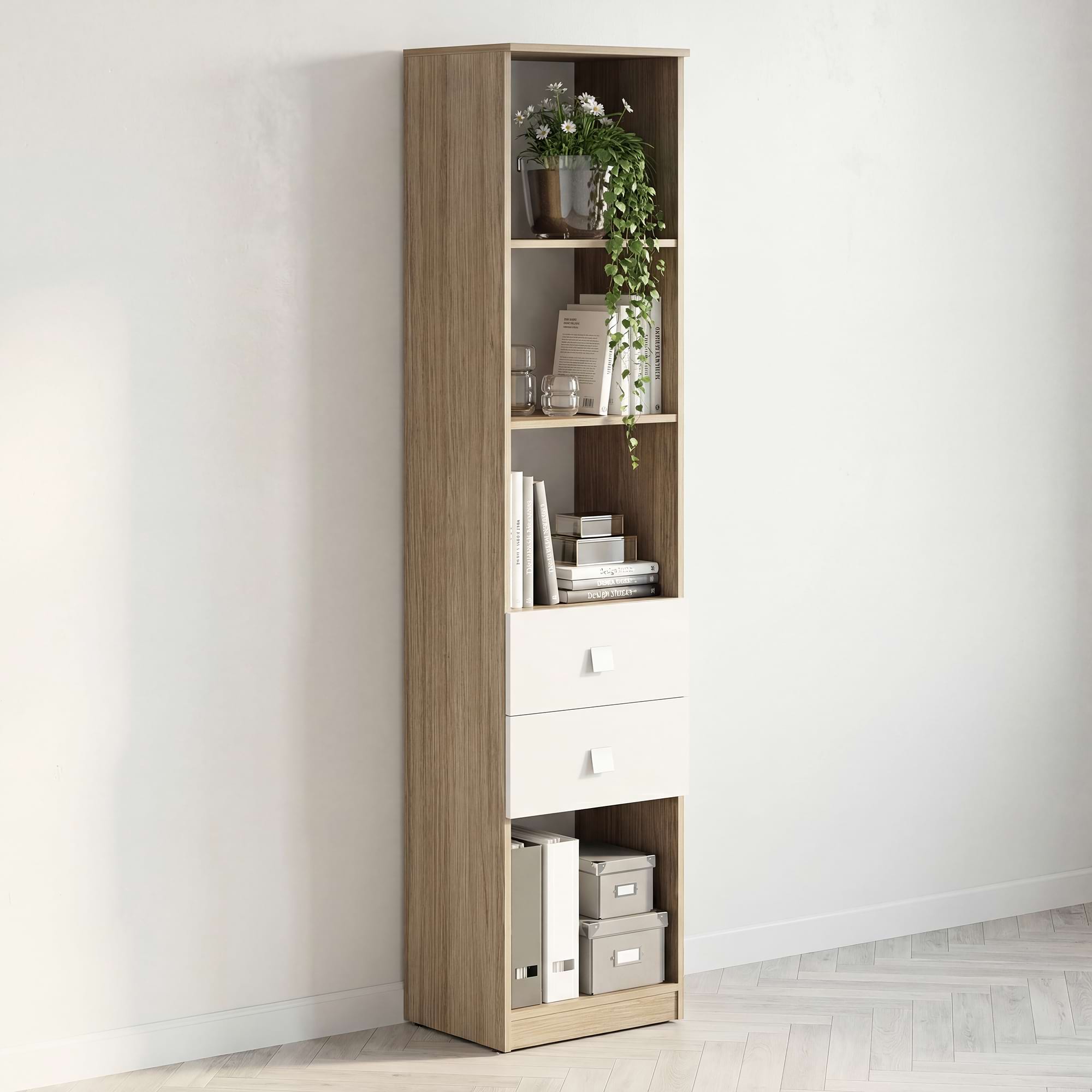 Biblioraft LINEA 45, 2 sertare