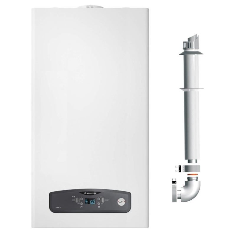 Centrala termica in condensatie Ariston Cares S 24 kW, kit evacuare inclus