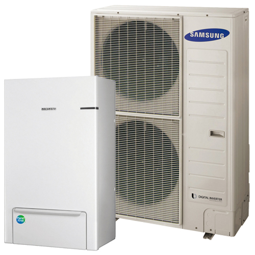 Pompa de caldura aer-apa Samsung 12 kW pentru incalzire si racire, split, monofazata, R410, clasa energetica A+++