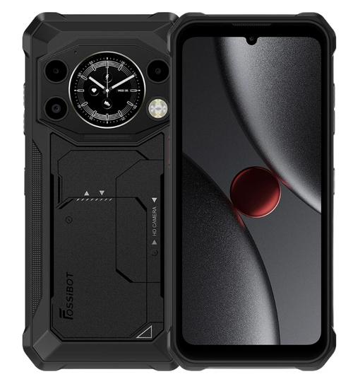 Telefon Mobil Fossibot F117, Procesor Unisoc T615 / UMS9230E, Ecran IPS TFT touchscreen 4inch, 8GB RAM, 256GB Flash, Camera Duala 50 + 5 MP, Wi-Fi, 4G, Dual Sim, Android (Negru)