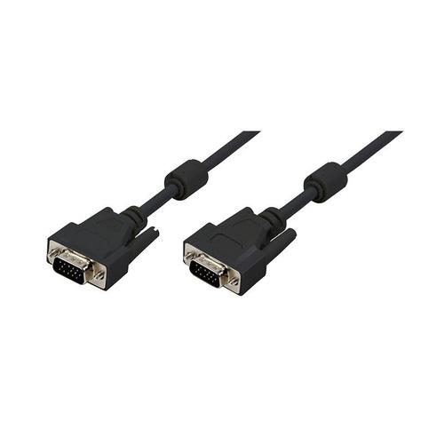 Cablu LOGILINK CV0003, VGA - VGA, 5m, dublu ecranat (Negru)