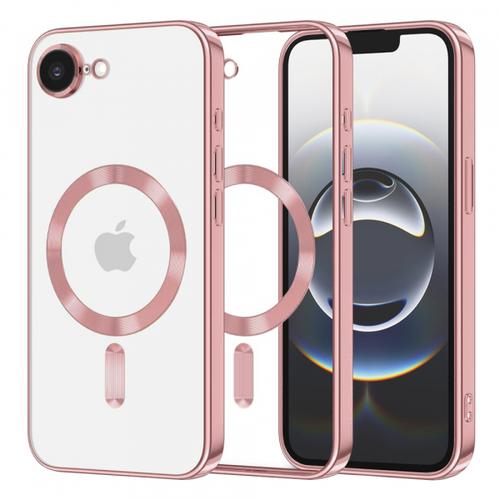 Husa MagSafe pentru Apple iPhone 16e, Techsuit, Luxury Crystal, Roz