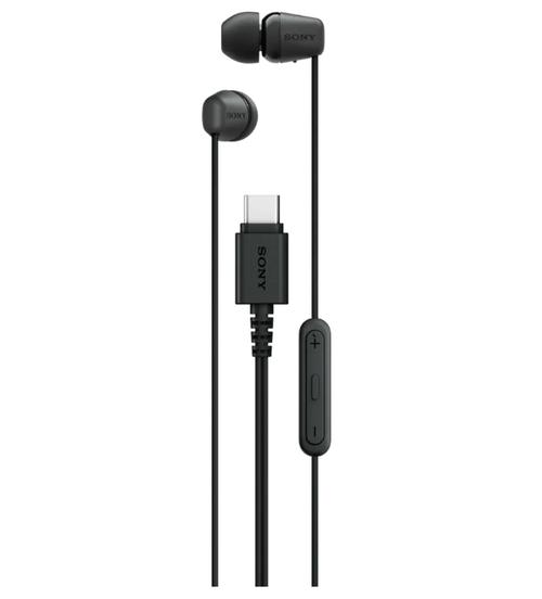 Casti Stereo In-Ear Sony IER‑EX15C, USB Type-C, Microfon (Negru)