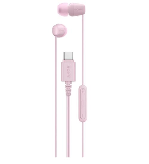 Casti Stereo In-Ear Sony IER‑EX15C, USB Type-C, Microfon (Roz)